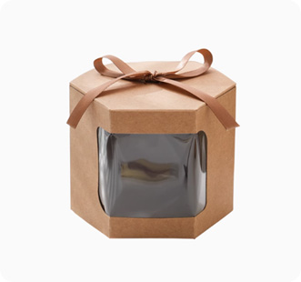 Hexagonal snack box