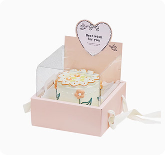 Circular cake box