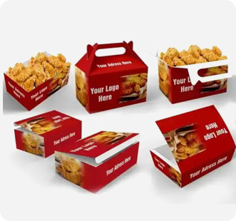 Kentucky fried chicken style  cardboard box